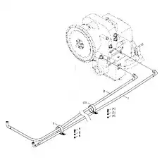 Standard spring washer - Блок «CONNECT OIL CIRCUIT OF TRANSMISSION OIL RADIATOR»  (номер на схеме: 5)
