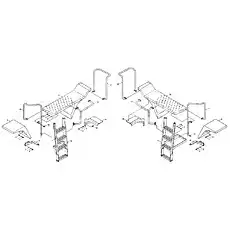 Hexagonal head bolt - Блок «MUDGUARD AND WALKING BOARD ASSEMBLY»  (номер на схеме: 12)