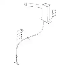 Hexagonal head bolt - Блок «PARKING AND AUXILIARY BRAKE SYSTEM»  (номер на схеме: 2)