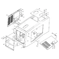Hexagonal flange surface bolt - Блок «PROTECTIVE HOOD INSTALLATION ASSEMBLY»  (номер на схеме: 7)