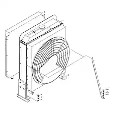 Water radiator assembly - Блок «RADIATOR INSTALLATION»  (номер на схеме: 1)