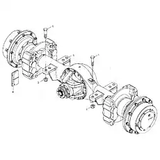 Rear drive axle assembly - Блок «REAR DRIVE AXLE INSTALLATION»  (номер на схеме: 3)