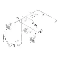 Cross recessed pan head screw - Блок «9F653-63A000000A0 Cab wiring»  (номер на схеме: 4)