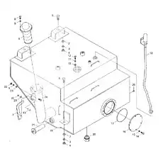Hexagdhal head bolt - Блок «9F650-08B000000A0  Fuel tank installation»  (номер на схеме: 5)