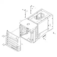 Hood assembly - Блок «9F653-47A000000A0  Protective hood installation assembly -1»  (номер на схеме: 1)