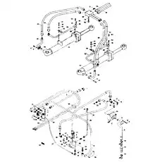 Hexagonal head bolt - Блок «9F653-54A000000A0  Steering hydraulic system»  (номер на схеме: 17)