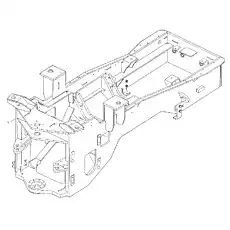 Welding assembly of rear frame - Блок «9F653-13B000000A0  Welding assembly of rear frame»  (номер на схеме: 1)