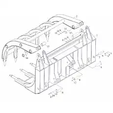Масленка M10x1 - Блок «Грейфер для травы»  (номер на схеме: 12)