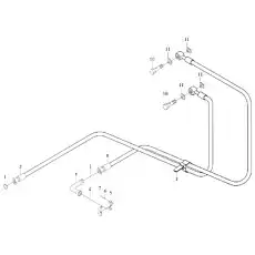 Шайба 12 - Блок «Гидронасосная масляная тепло-отводящая система»  (номер на схеме: 6)
