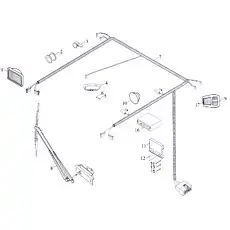 Хомут-завязка ZD200x5 - Блок «Жгут рубки»  (номер на схеме: 3)