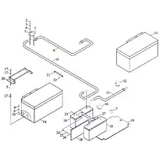 Бoлт M12x35 - Блок «Монтаж аккумулятора»  (номер на схеме: 2)