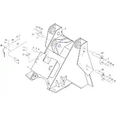 Болт-пробка соединения - Блок «Передняя тележка»  (номер на схеме: 9)