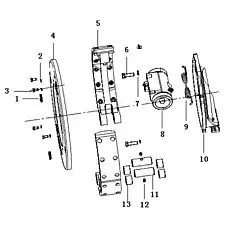 Brake cylinder - Блок «Brake assembly E11-4110001903 84787100»  (номер на схеме: 8)