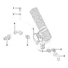 Nipple - Блок «Brake valve ass'y J5-2818000377»  (номер на схеме: 6)