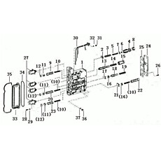 Control valve parts C21-4110001905 4644 159
