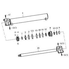 Sealing kit - Блок «Hydraulic cylinder F11-4120004768 90*50*693.5-955.5(3713CH)»  (номер на схеме: 2)