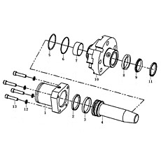 Hydraulic cylinder F19-4120004765 80*60*63.5(3713CH)