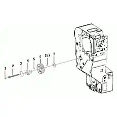 Bearing - Блок «Idler gear C7-4110001905 4644108»  (номер на схеме: 5)