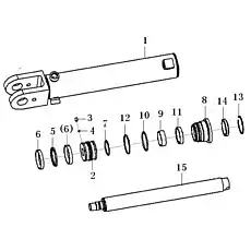 Cylinder head - Блок «Left steering cylinder F14-4120004764 63*45*340-577(3713CH)»  (номер на схеме: 8)
