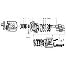 Axle - Блок «Pump F20-4120004039 JHP2032.370101»  (номер на схеме: 13)