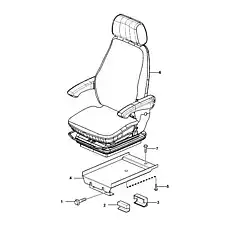 Rubber block - Блок «Seat assembly L3001100-2826000452.S»  (номер на схеме: 3)
