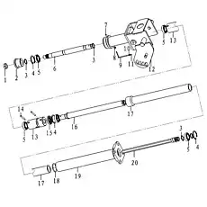Nut - Блок «Steering column L11-4110001907»  (номер на схеме: 1)