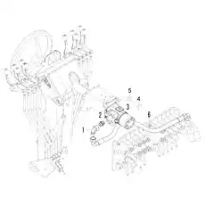 Nipple - Блок «Steering gear assembly I2-2816000430»  (номер на схеме: 1)