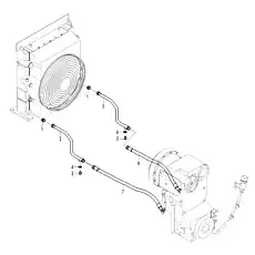 Hose - Блок «Transmission radiator assembly C23-2806000315»  (номер на схеме: 7)