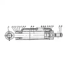 OIL CUP M10X1 - Блок «380900709 Left Articulated Steering Cylinder»  (номер на схеме: 1)