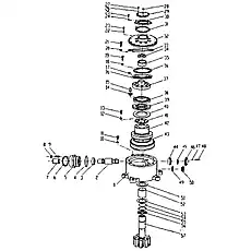 Нажимной диск - Блок «Коробка передач»  (номер на схеме: 41)