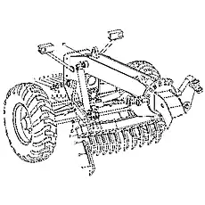 Гайка M20 - Блок &laquo;Передние рыхлительные грабли&raquo;  (номер на схеме: 12)