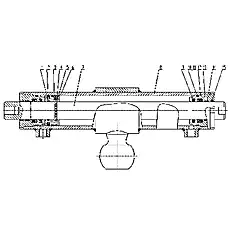 Уплотнительное кольцо 70×3,1 - Блок &laquo;Передний рулевой цилиндр&raquo;  (номер на схеме: 11)