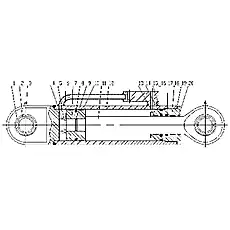 Опорное кольцо - Блок «Передний цилиндр наклона»  (номер на схеме: 9)