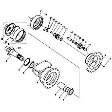 Втулка - Блок «Сухой тормозной мост»  (номер на схеме: 22)