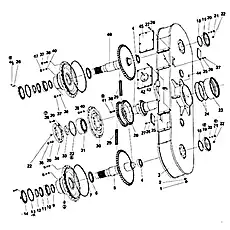 Болт M12×40 - Блок «Сухой тормозной мост»  (номер на схеме: 21)