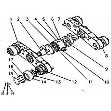 Привод - Блок &laquo;Сухой тормозной мост&raquo;  (номер на схеме: 12)
