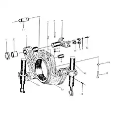 Forking Cylinder - Блок «Ходовая часть в сборе»  (номер на схеме: 16)