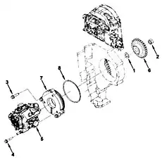 Уплотнительное кольцо - Блок «Топливный насос»  (номер на схеме: 8)