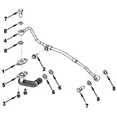 Уплотнительное кольцо - Блок «Трубопроводы нагнетателя»  (номер на схеме: 6)