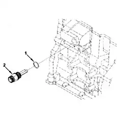 Уплотнительное кольцо - Блок «Вспомогательное устройство СОО для запуска холодного двигателя»  (номер на схеме: 1)