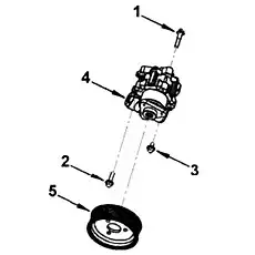 Pulley, Hydraulic Pump - Блок «Вспомогательный насос»  (номер на схеме: 5)