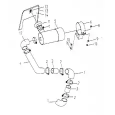 Mounting bracket - Блок «2CW195 Воздушная система»  (номер на схеме: 6)
