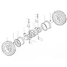 Wheel axle - Блок «2EA077 Система перехода»  (номер на схеме: 1)