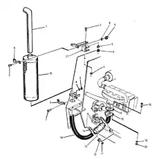 Выхлопная труба - Блок «406140 Система удаления отработанных газов»  (номер на схеме: 13)