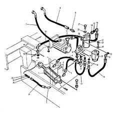 Клапан рулевой системы - Блок «407071 Гидравлическая система рулевого управления»  (номер на схеме: 29)
