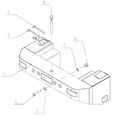 Traction pin - Блок «Counterweight 2»  (номер на схеме: 8)