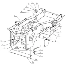 Cover plate - Блок «Rear Frame Assembly»  (номер на схеме: 2)