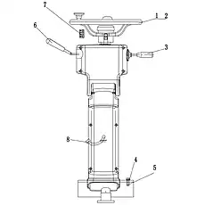 Wheel - Блок «Steering Column Assembly 1»  (номер на схеме: 1)