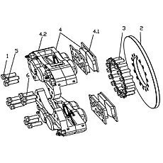 Brake body assembly - Блок «Braking Assembly»  (номер на схеме: 4)