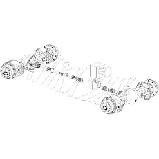 Rear axle DG956W2-04002 - Блок «Drive Shaft Assembly (ZF Gearbox)»  (номер на схеме: 5)